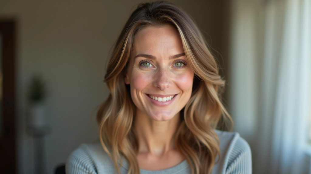 Psychologue familiale, portrait professionnel, look bienveillant, cadre de bureau, lumière douce